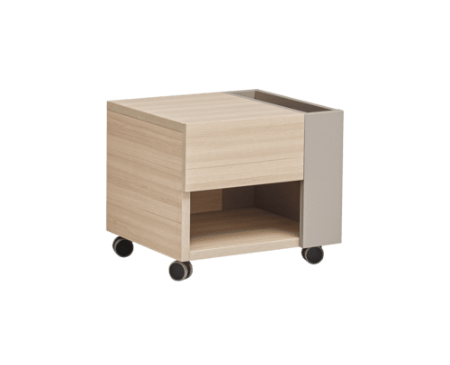 Graphic single drawer unit on castors