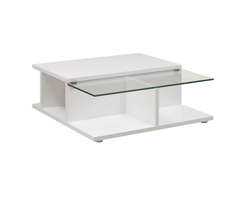 Table basse Adulis avec un plateau en verre