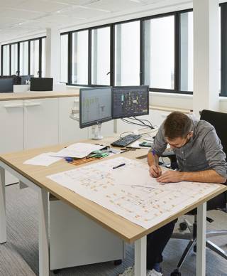 Les Maçons Parisiens, individual and collective workspaces
