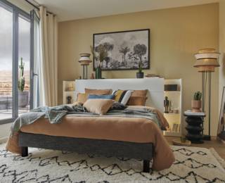 Aurore essential bookcase headboard
