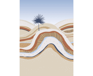 De Ninon panoramic wallpaper - Oasis A 