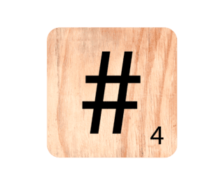Hashtag symbol