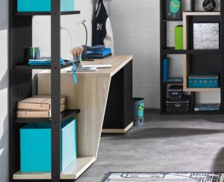 Urban desk unit with 1 door  