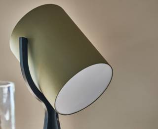 Lampadaire Shooting  noir/kaki