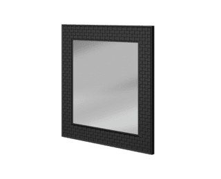 Addict square sculpted frame mirror