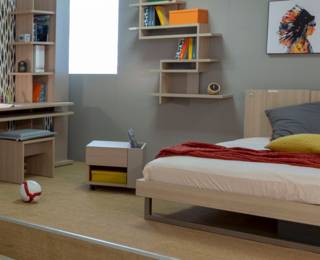 Graphic single drawer unit on castors