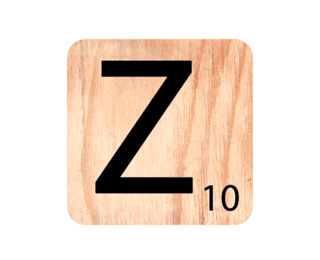 Wooden letter 'Z'