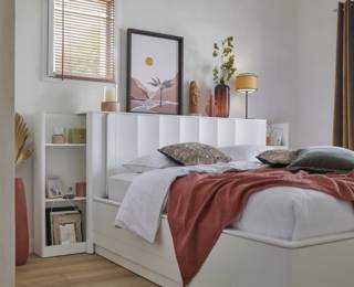 Aurore bookcase option for wave headboard