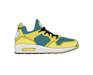 Mimosa & peacock sneakers