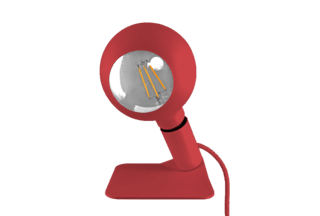 Red Iridescent Magnetic lamp