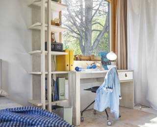 Lodge desk with 1 drawer