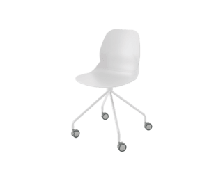 Easy chair on castors