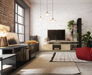Natura TV unit with 2 doors and 1 compartment