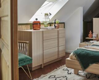 Symphonie dresser with 1 door and 3 drawers