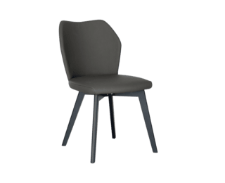 Edito charcoal wood chair
