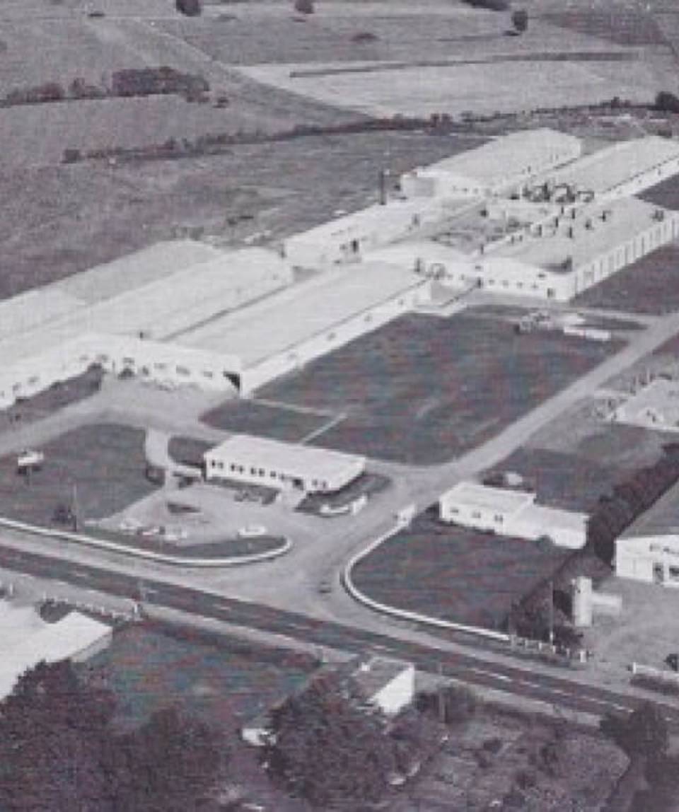 Vista aérea de las instalaciones de Chantonnay - 1975
