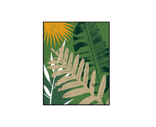 Printbox Coconut Tree - green