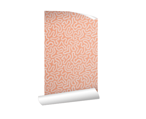 Missprint wallpaper - Coral Peach blush
