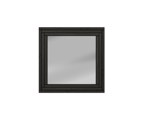 Addict square herringbone frame mirror