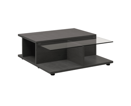 Adulis coffee table with glass top