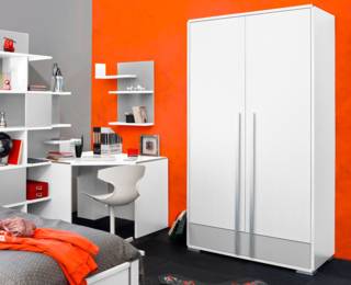 Tactil wardrobe with 2 doors and 1 drawer