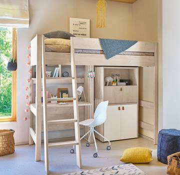 Space Saving Beds For Kids Teens, Top Bunk Bed With Desk Underneath