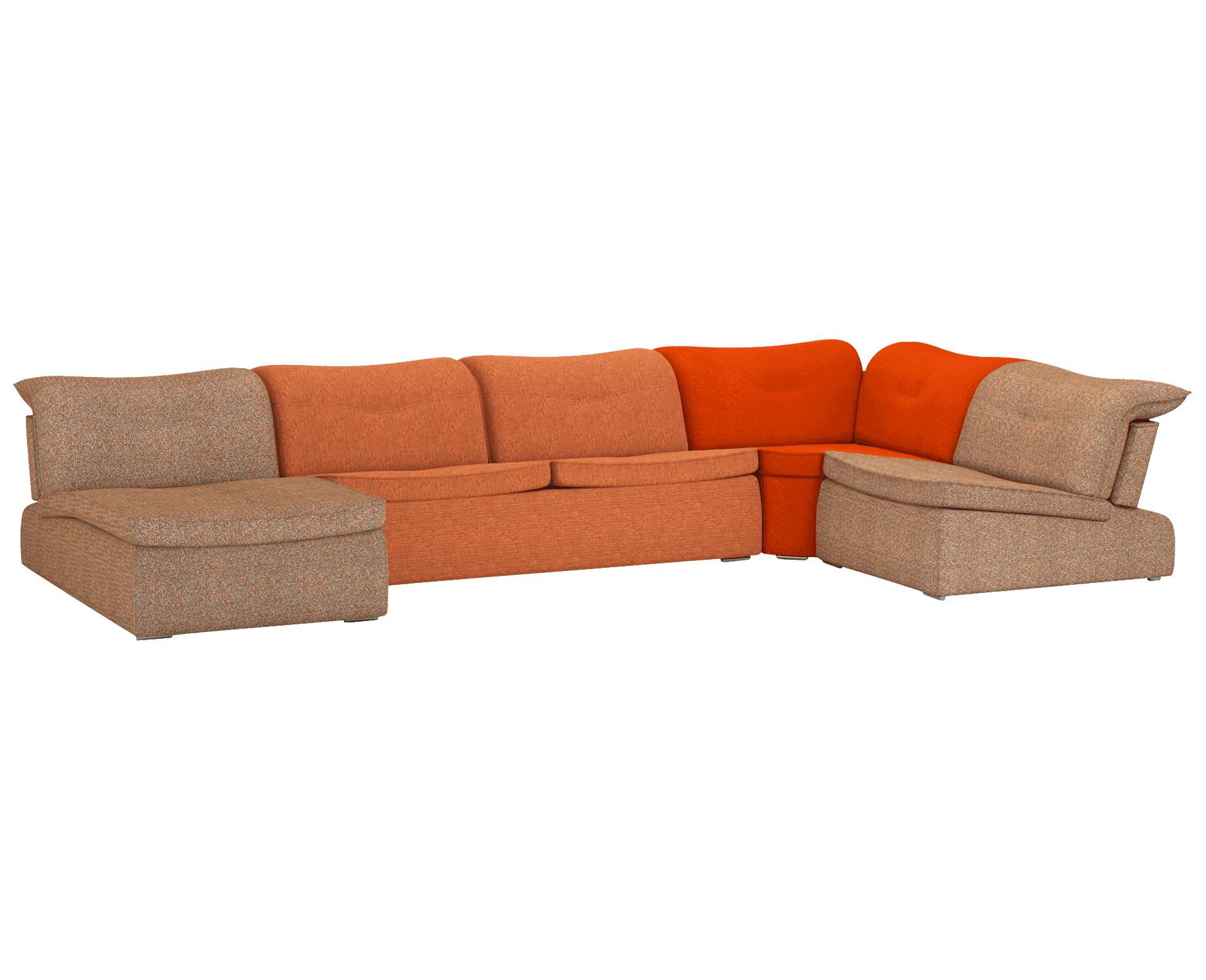 Domino 5-seater corner sofa chaise longue | Gautier ファニチャー